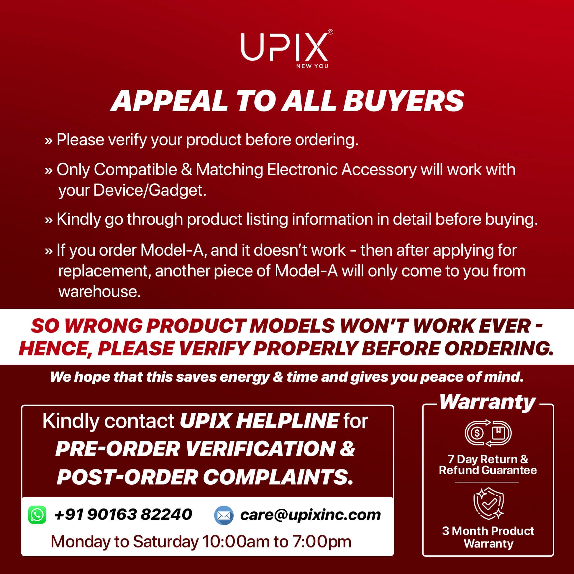 Upix Compatible Croma AC Remote No. 4A (No Backlight) - Upix Inc.