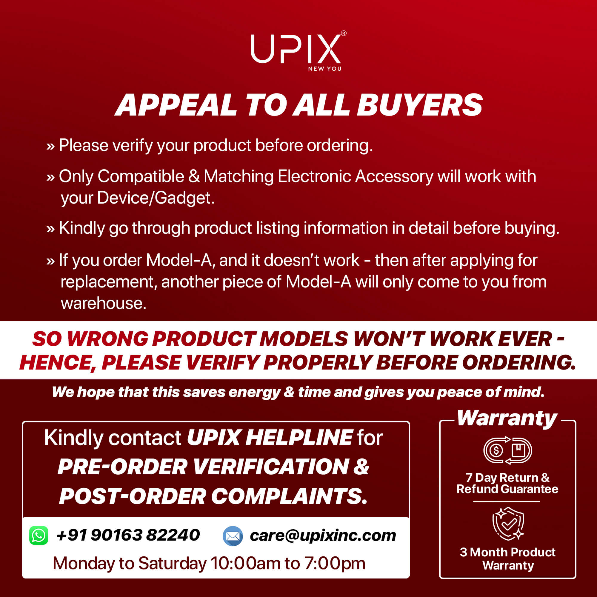 Upix Compatible Croma AC Remote No. 4A (No Backlight) - Upix Inc.