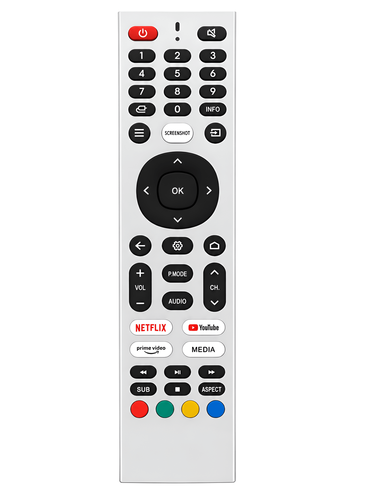 Upix Compatible Elista Smart TV Remote No. 1389 (No Voice) - Upix Inc.