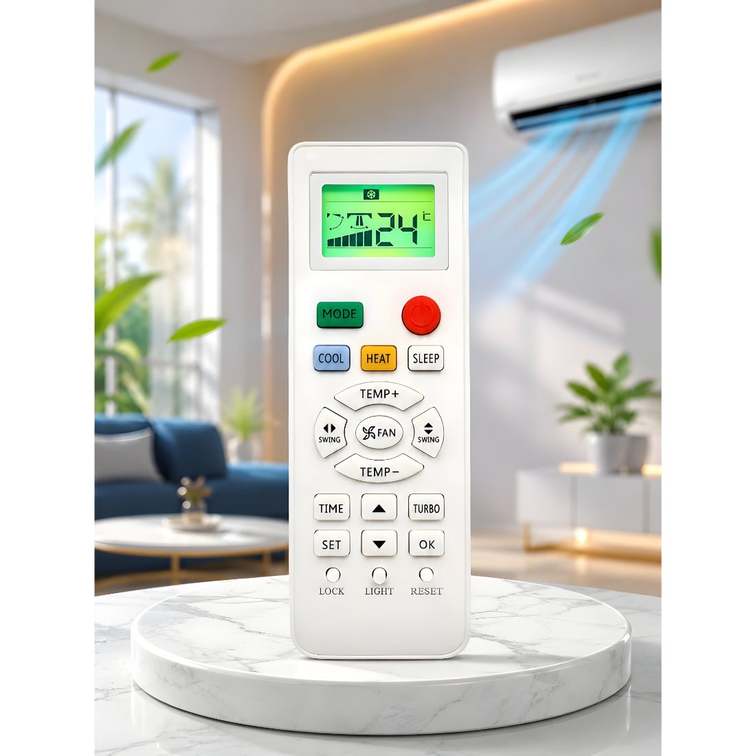Upix Compatible Godrej AC Remote No. 131I (No Backlight) - Upix Inc.