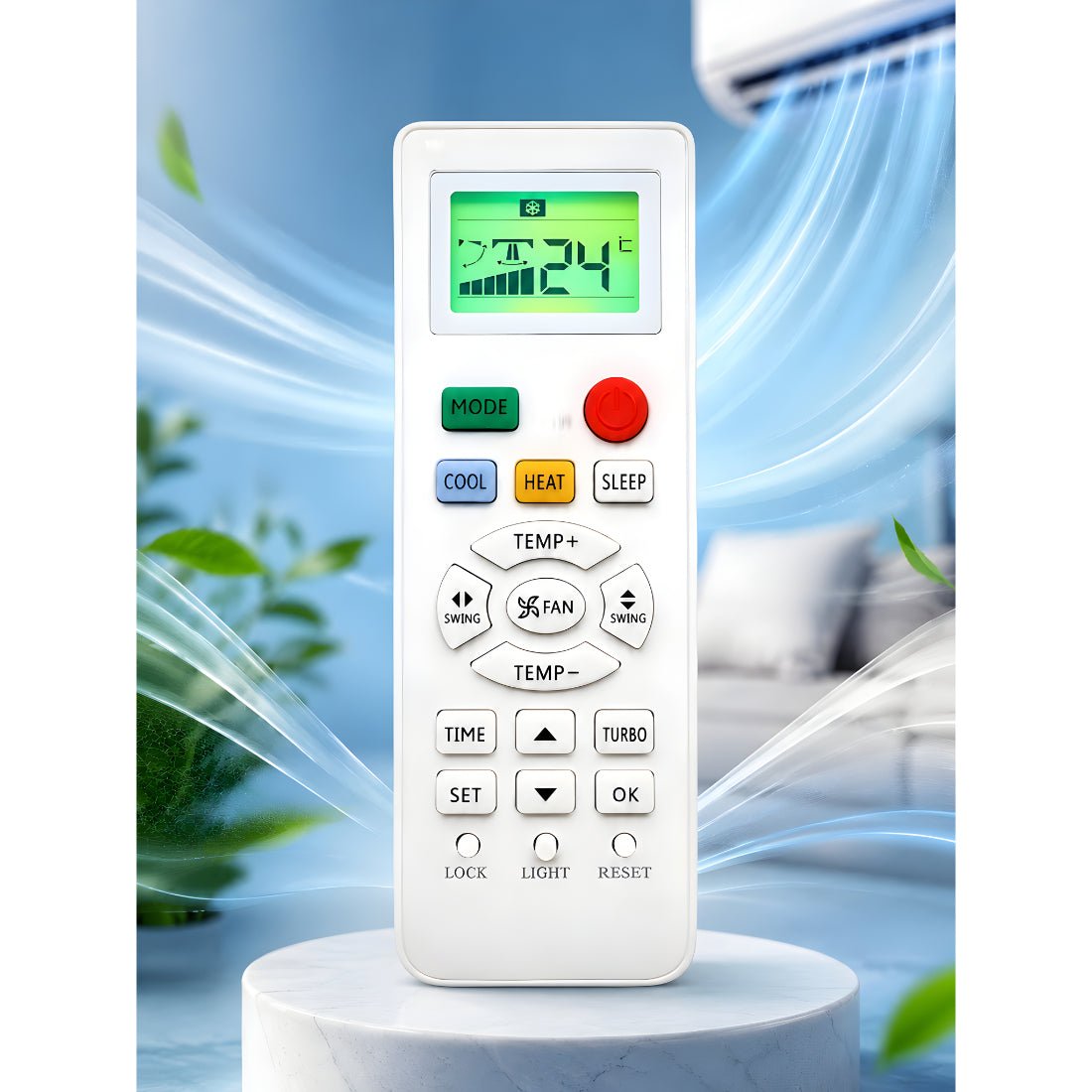 Upix Compatible Godrej AC Remote No. 131I (No Backlight) - Upix Inc.