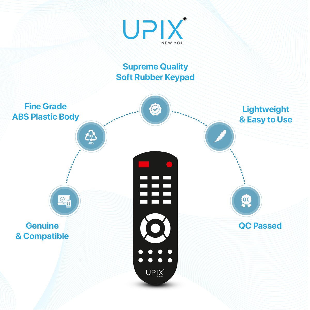 Upix Compatible Intex AC Remote No. 134 (No Backlight) - Upix Inc.