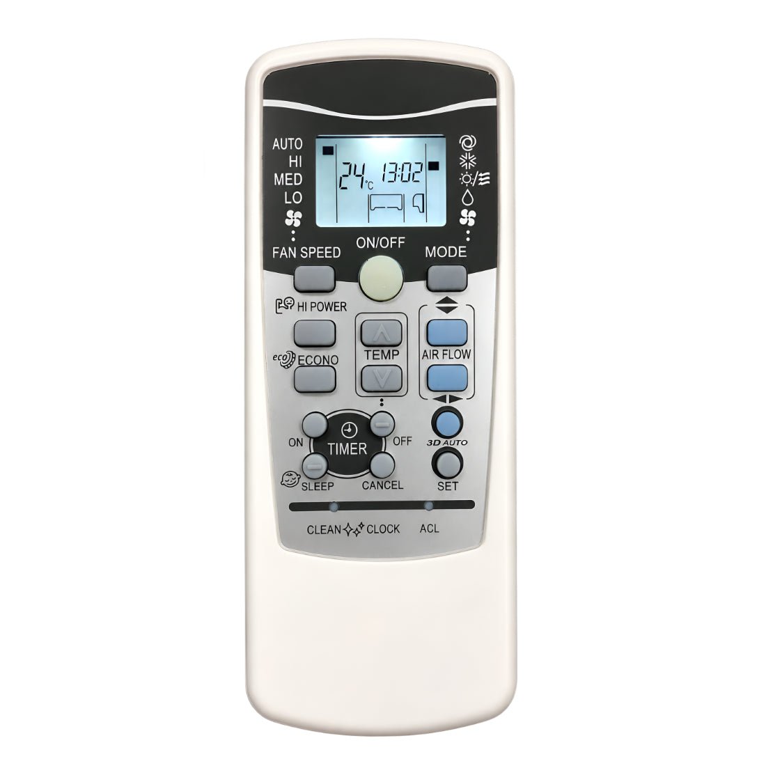 Upix Compatible Mitsubishi AC Remote No. 25B (with Backlight) - Upix Inc.