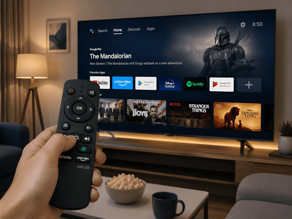 Upix Compatible Panasonic Smart TV Remote No. 1440 | No Voice - Upix Inc.