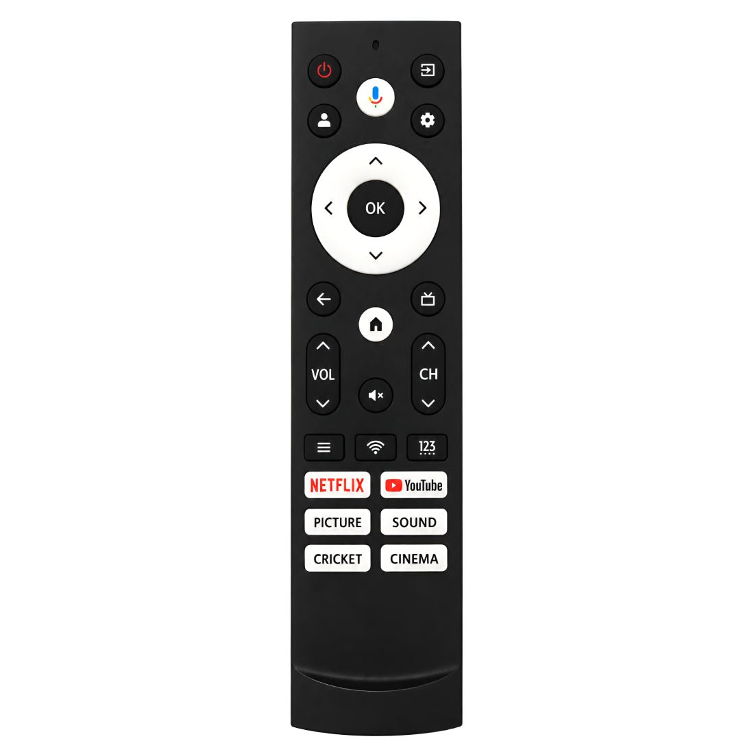 Upix Compatible Vu Smart TV Remote No. 1439 | with Voice | - Upix Inc.