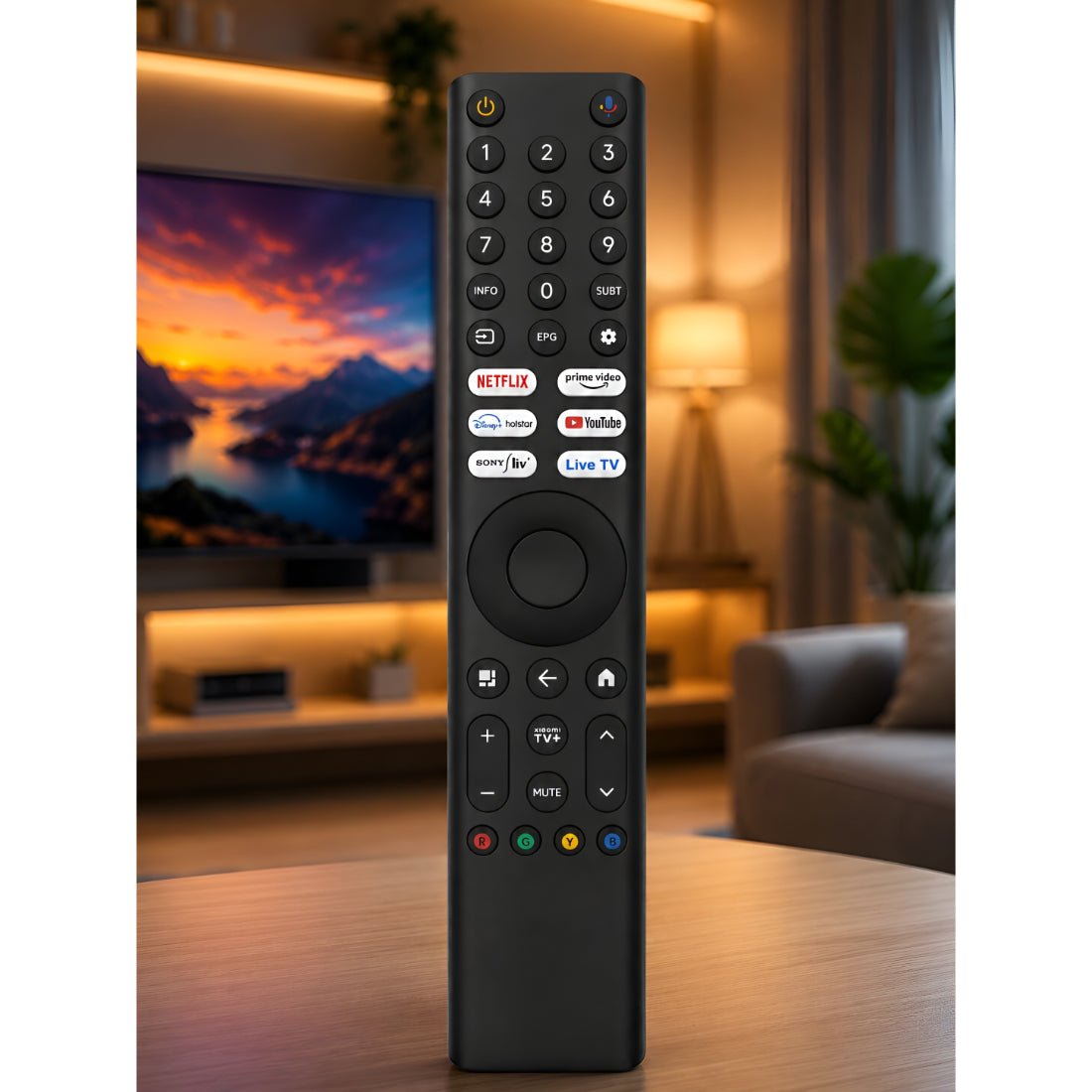 Upix Compatible Xiaomi Mi Smart TV Remote No. 1438 | with Voice | - Upix Inc.