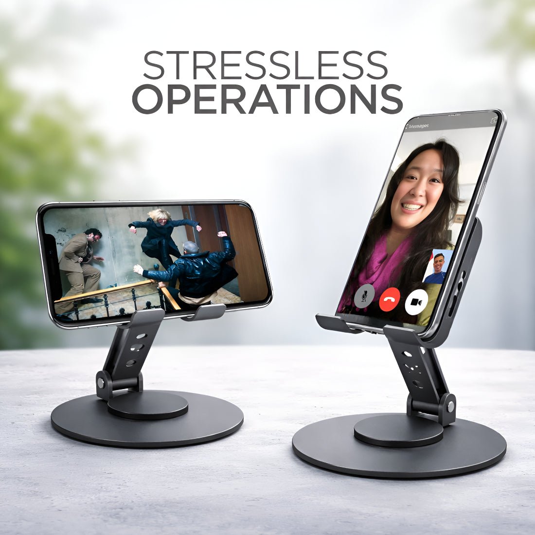 Upix Premium Metal Mobile Stand 360° Rotating Mobile Phone Stand for Desk - Upix Inc.