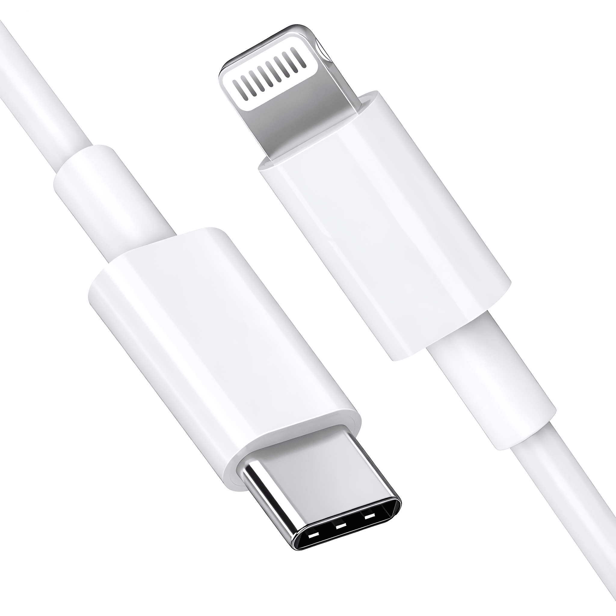 Upix Type C to Lightning Cable 30cm (0.98 Feets), Compatible for i-Phone 14/13/12/11/X/i-Pad - White - Upix Inc.
