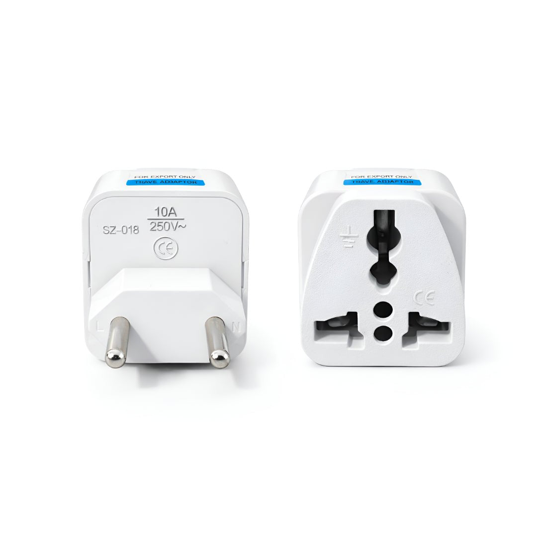 Upix World to India Two Prong Travel Adapter Plug - USA, UK, China, Canada, Australia Adapter - Upix Inc.
