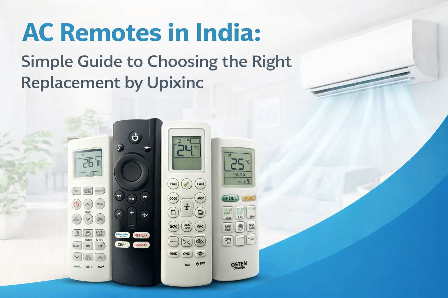 AC Remotes in India Simple Guide to Choosing the Right Replacement by Upixinc