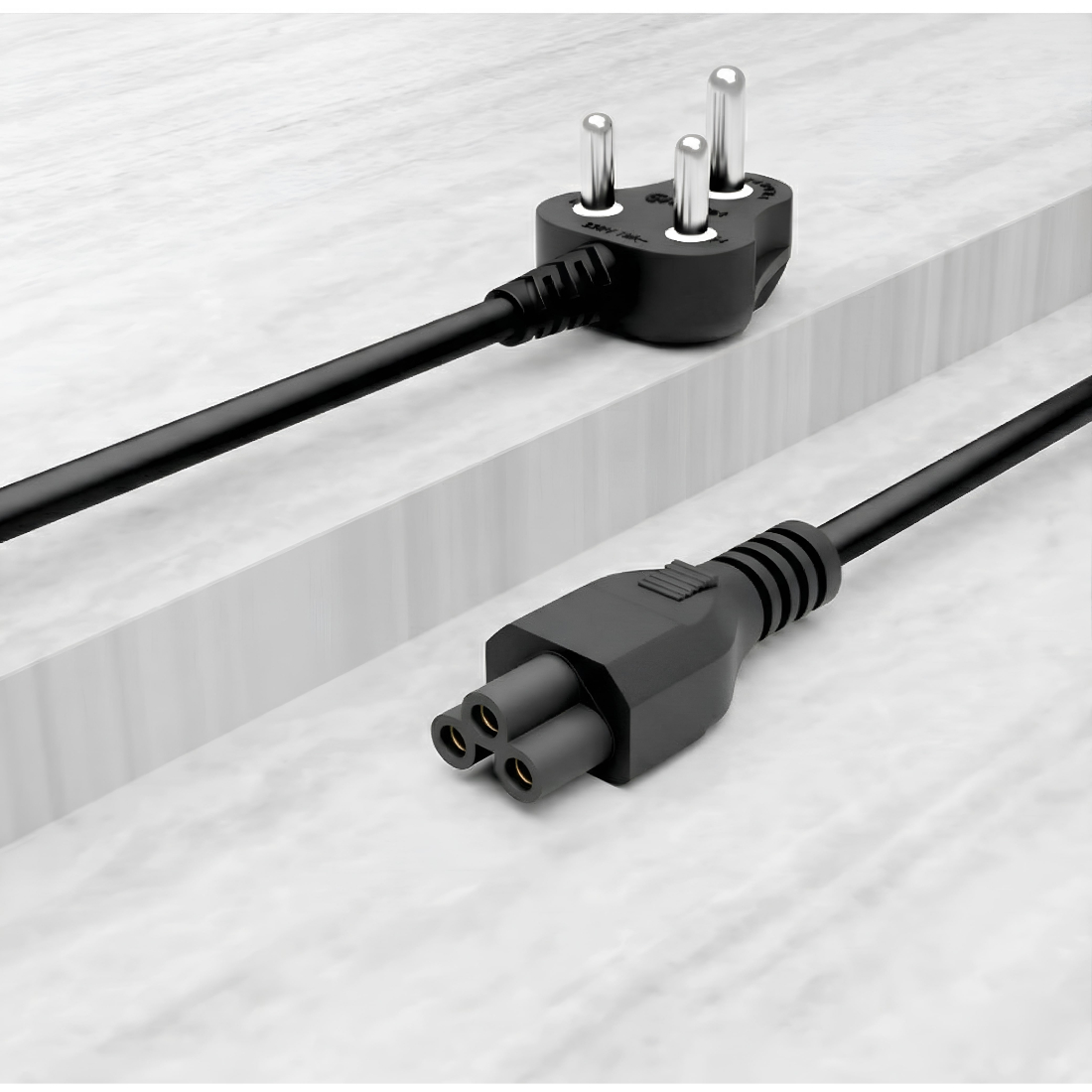 Upix 3 Pin Power Cord for Laptop - 1.3 Meters - Image 2