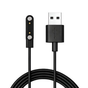 Upix Smartwatch Charging Cable 2 Pin (10mm Gap) | 5V USB Fast Charger Cable Only for Boat, Fire-Boltt Smartwatch (Not for All Models)