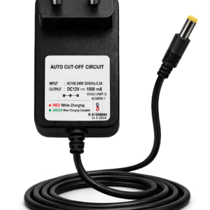 Upix 12V 1A Auto Cut-Off SMPS DC Power Adapter | Fast SMPS Charger with LED Indicator | with DC Pin