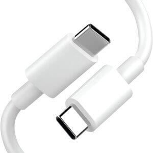Upix Type C to Type C Super Fast Mobile Data Charging Cable, Compatible with All C-Port Smart Mobile Phones, (30cm)