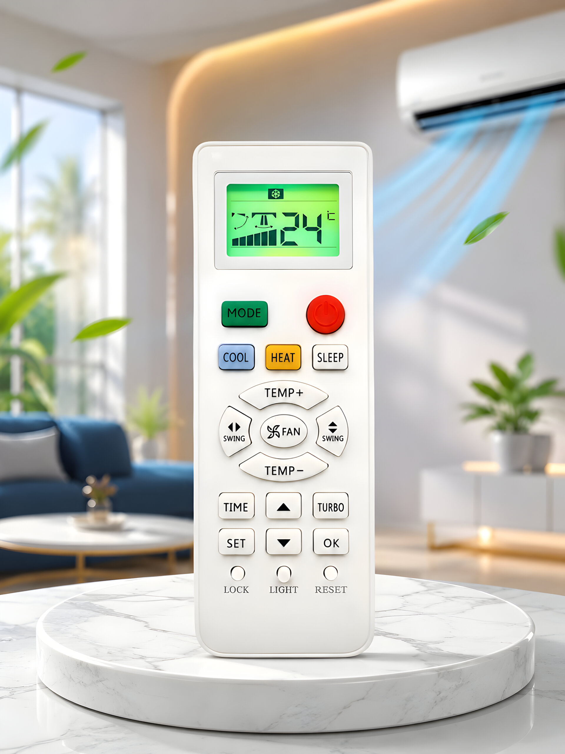 Upix Compatible Haier AC Remote No. 131I (No Backlight) - Image 5